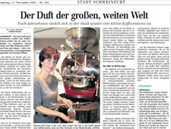 Ein Bericht des Schweinfurter Tagblatt / Mainpost Würzburg